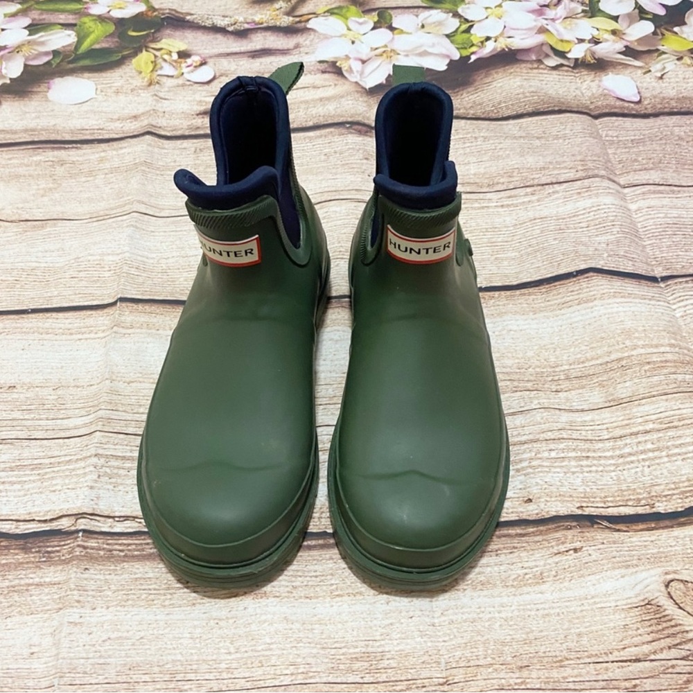 HUNTER Short Rain Duck Boots 7 - Picture 2 of 8